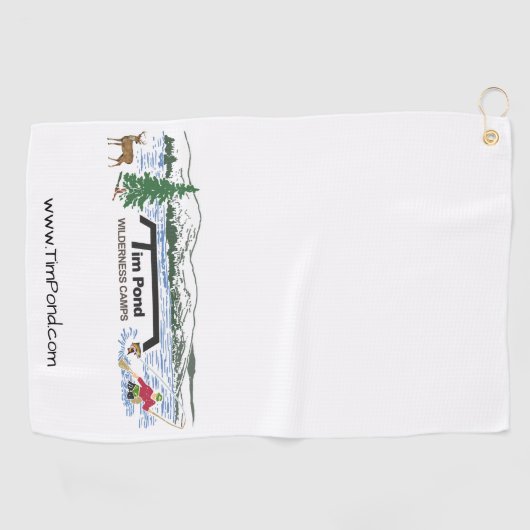 Tim Pond Wilderness Camps Golf Towel Golfhanddoek (Horizontaal)