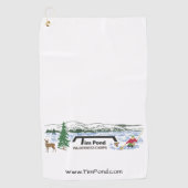 Tim Pond Wilderness Camps Golf Towel Golfhanddoek (Voorkant)