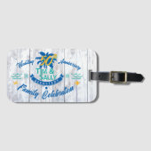 Tim & Sally's 50ste bagagelabel (Voorkant (horizontaal))