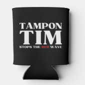 Tim Tampon stopt met Red Wave-Tim Walz 2024 Blikjeskoeler (Achterkant)