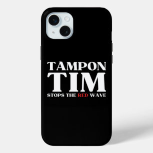 Tim Tampon stopt met Red Wave-Tim Walz 2024 iPhone 15 Mini Hoesje