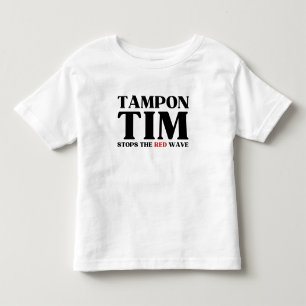 Tim Tampon stopt met Red Wave-Tim Walz 2024 Kinder Shirts