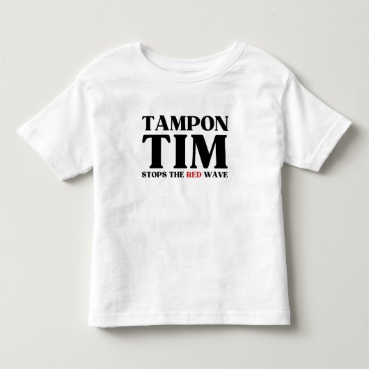 Tim Tampon stopt met Red Wave-Tim Walz 2024 Kinder Shirts (Voorkant)