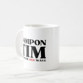 Tim Tampon stopt met Red Wave-Tim Walz 2024 Koffiemok (Voorkant links)