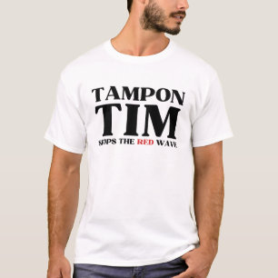 Tim Tampon stopt met Red Wave-Tim Walz 2024 T-shirt