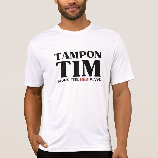 Tim Tampon stopt met Red Wave-Tim Walz 2024 T-shirt (Voorkant)