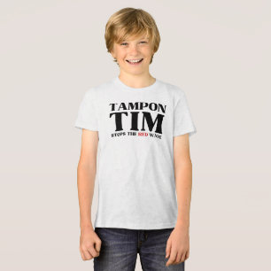 Tim Tampon stopt met Red Wave-Tim Walz 2024 Tri-Blend Shirt