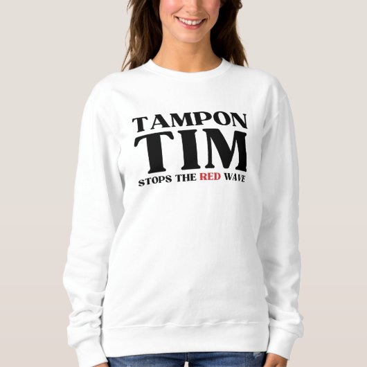 Tim Tampon stopt met Red Wave-Tim Walz 2024 Trui (Voorkant)