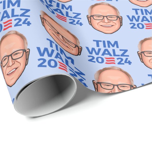 Tim Walz 2024 Cadeaupapier (Rol Hoek)