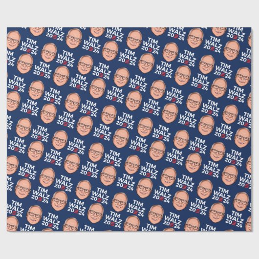 Tim Walz 2024 Cadeaupapier (Vlak)