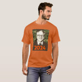 Tim Walz 2024 Hoop in Camouflage T-shirt (Voorkant volledig)