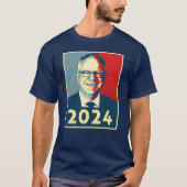 Tim Walz 2024 T-shirt (Voorkant)