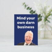 Tim Walz bemoeit zich met je eigen verdomde zaken Briefkaart (Staand voorkant)