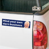 Tim Walz bemoeit zich met je eigen verdomde zaken Bumpersticker (Op Truck)