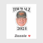 Tim Walz Camo Pet Sticker (Vel)