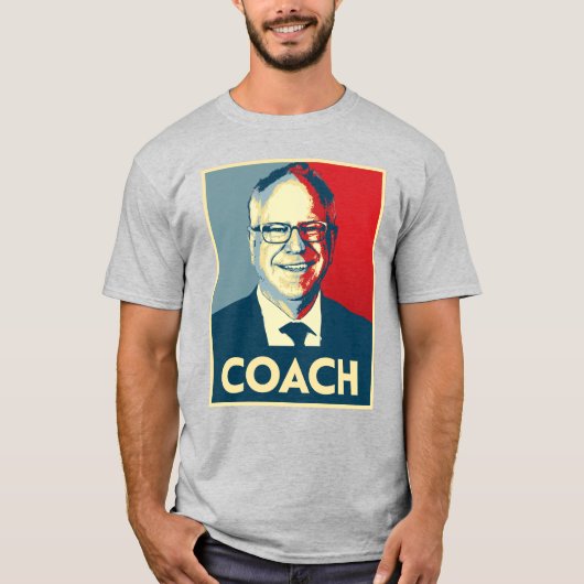 Tim Walz COACH T-shirt (Voorkant)