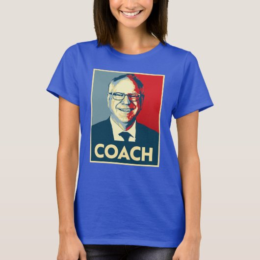 Tim Walz COACH T-shirt (Voorkant)