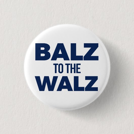 Tim Walz Fan Club Ronde Button 3,2 Cm (Voorkant)