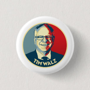 Tim Walz Fan Club Ronde Button 3,2 Cm