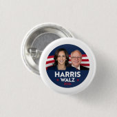 Tim Walz Fan Club Ronde Button 3,2 Cm (Voorkant /achterkant)