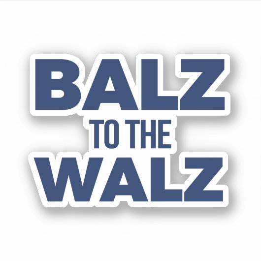 Tim Walz Fan Club Sticker (Voorkant)