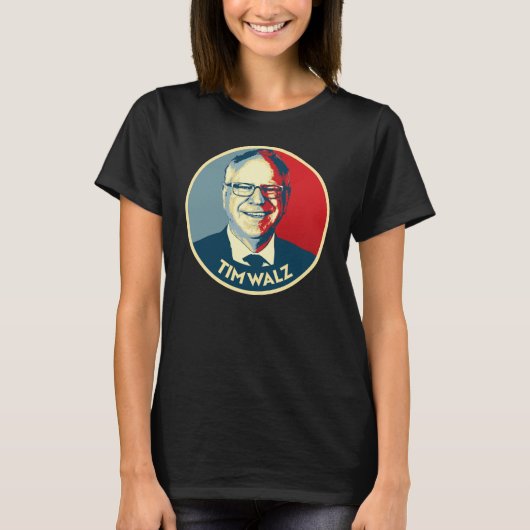 Tim Walz Fan Club T-shirt (Voorkant)