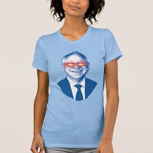 Tim Walz Fan Club T-shirt (Voorkant)