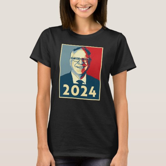 Tim Walz Fan Club T-shirt (Voorkant)