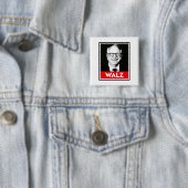 Tim Walz Fan Club Vierkante Button 5,1 Cm (In situ)