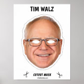 Tim Walz Halloween Mask Poster (Voorkant)