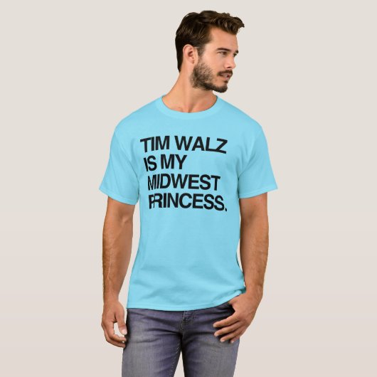 Tim Walz is mijn Midwest prinses T-shirt (Voorkant volledig)