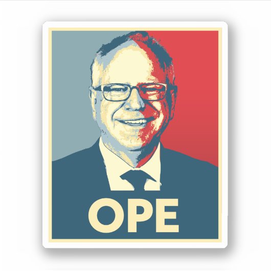 Tim Walz OPE Sticker (Voorkant)