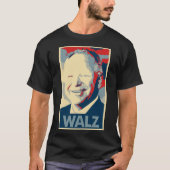 Tim Walz Poster Political Parody T-shirt (Voorkant)