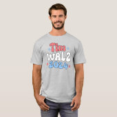 Tim Walz Retro Hippie Style T-shirt (Voorkant volledig)