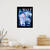 Tim Walz Retro jaren '90 Poster (Keuken)