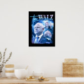 Tim Walz Retro jaren 90 stijl Poster (Keuken)
