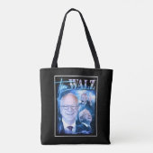 Tim Walz Retro jaren '90 Tote Bag (Achterkant)