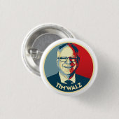 Tim Walz Ronde Button 3,2 Cm (Voorkant /achterkant)