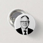 Tim Walz Ronde Button 3,2 Cm (Voorkant /achterkant)