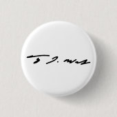 Tim Walz Signature Ronde Button 3,2 Cm (Voorkant)