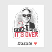 Tim Walz Sober tot het voorbij is Sticker (Vel)
