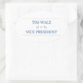 Tim Walz voor Vice President Sticker (Tas)