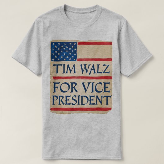 TIM WALZ voor Vice President T-shirt (Design voorkant)