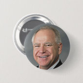 Tim Walz VP Ronde Button 5,7 Cm (Voorkant /achterkant)