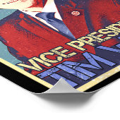 Tim Walz Waltz, vice-President van Harris 2024 Poster (Hoek)