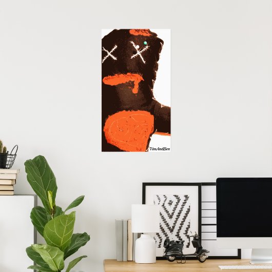 TimAndBen Zombie VooDoo Doll Poster (Thuiskantoor)