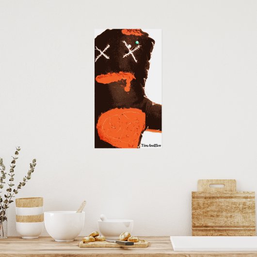 TimAndBen Zombie VooDoo Doll Poster (Keuken)
