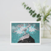 TIMANFAYA - CANAIRE EILANDEN - WATERVERF SPANJE BRIEFKAART (Staand voorkant)