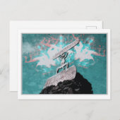 TIMANFAYA - CANAIRE EILANDEN - WATERVERF SPANJE BRIEFKAART (Voorkant / Achterkant)