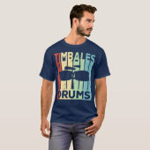 Timbales Drums  Premium T-shirt (Voorkant volledig)